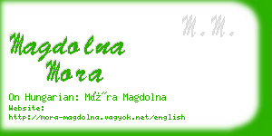 magdolna mora business card